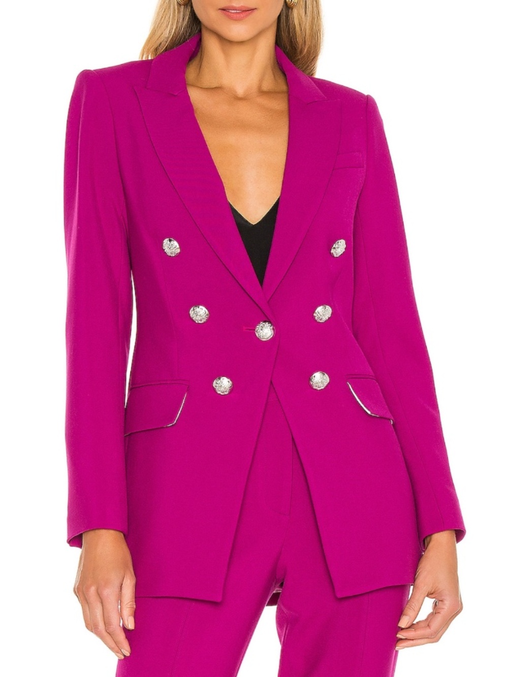 VERONICA BEARD Matteo Dickey Jacket Magenta Size 6
